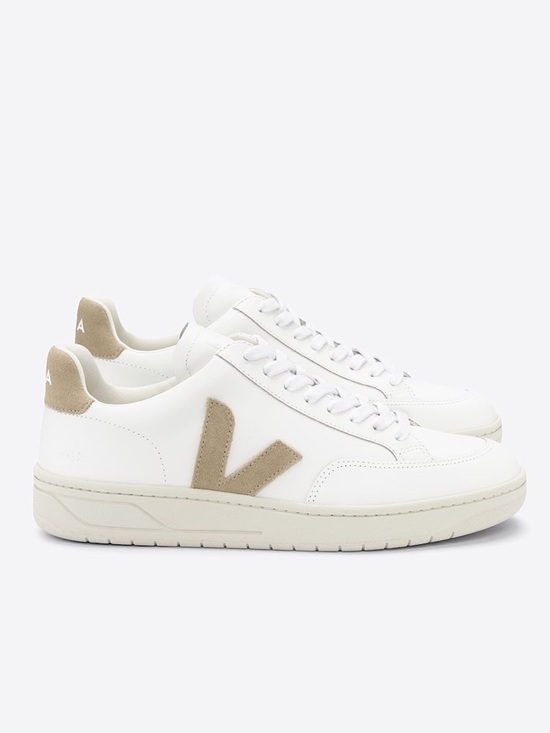 Veja Shoes - Veja V-12 LEATHER WHITE DUNE Sneakers Women’s size 7